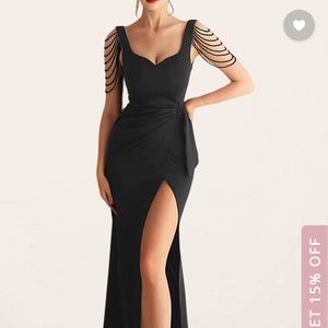 Azazie Black Evening Gown